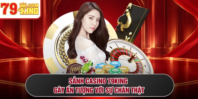 Sảnh casino 79KING gây ấn tượng với sự chân thật